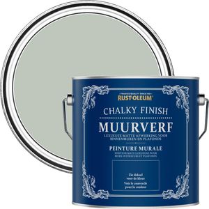 Rust-Oleum  Groen Chalky Finish Muurverf - Krijtgroen 2,5L