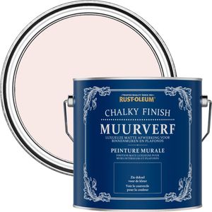 Rust-Oleum Roze Chalky Finish Muurverf - Porselein Roze 2,5L