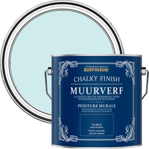 Rust-Oleum Blauw Chalky Finish Muurverf - Eucalyptus 2,5L