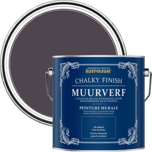 Rust-Oleum Donkerpaars Chalky Finish Muurverf - Druivensap 2,5L