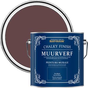 Rust-Oleum Donkerpaars Chalky Finish Muurverf - Mulberry Straat 2,5L
