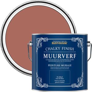 Rust-Oleum - Chalky Finish - Muurverf - Rood - 2,5L
