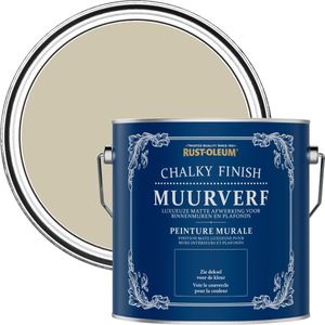 Rust-Oleum Beige Chalky Finish Muurverf - Zilversalie 2,5L