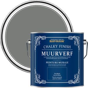 Rust-Oleum Grijs Chalky Finish Muurverf - Schaduwgrijs 2,5L