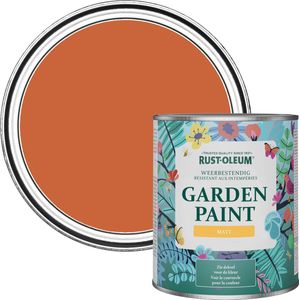 Rust-Oleum Oranje Tuinverf Matt - Chai Thee 750ml