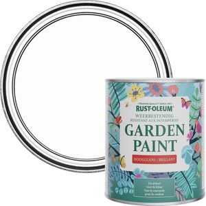 Rust-Oleum Wit Tuinverf Hoogglans - Krijtwit 750ml