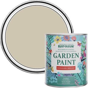 Rust-Oleum Beige Tuinverf Hoogglans - Zilversalie 750ml