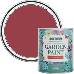 Rust-Oleum Rood Tuinverf Hoogglans - Soho 750ml