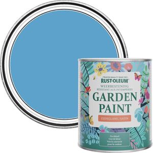 Rust-Oleum Blauw Tuinverf Zijdeglans - Ceruleumblauw 750ml