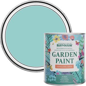 Rust-Oleum Blauw Tuinverf Zijdeglans - Groenblauw 750ml