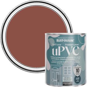 Rust-Oleum Rood Hoogglans Verf voor PVC - Baksteenrood 750 ml
