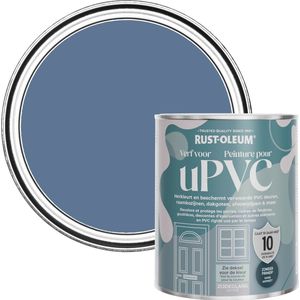 Rust-Oleum Blauw Zijdeglans Verf voor PVC - Blauwe Rivier 750 ml