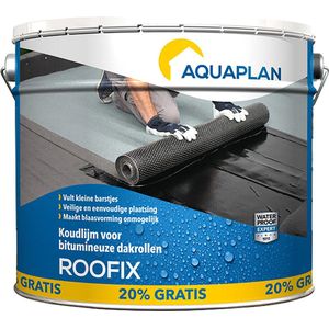 Aquaplan Roofix - koudlijm voor dakrollen - vezelversterkt - 12 liter