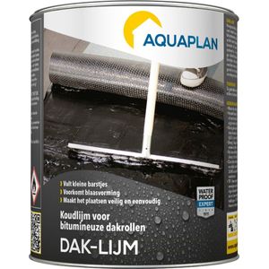 Aquaplan - Bitumen Daklijm - 1L - Koude Bitumenlijm - Versterkt Met Vezels