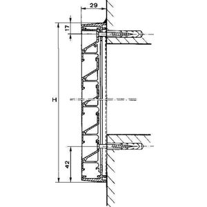 Renson Rooster Aluminium Zwaar - 325 x 325 mm