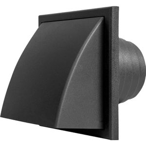 Dampkapr. 1Klep dia 100-130 PVC 741 Zwart Renson