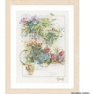 Lanarte Bloemen en fiets Aida Multi 19,6 x 13,8 x 0,6 cm