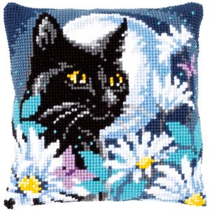 Borduurpakket Kussen Voorbedrukt Klaprozen 40 x 40 cm PN-0207215