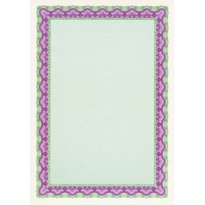Decadry - Certificaat / Diplomapapier A4 Turquoise Paars - 25 vel