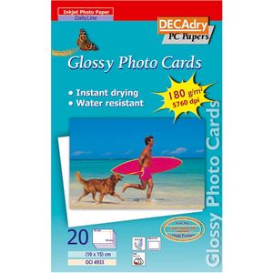 Decadry Fotopapier 10 x 15 cm - 2 x 20 vel