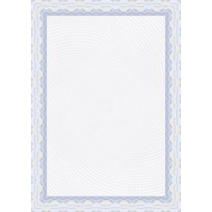 Decadry - Certificaat / Diplomapapier - A4 - Blauwe Slinger - 25 Vel