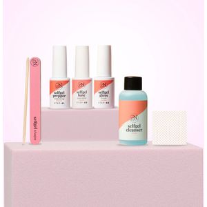 PN Selfcare - Compleet pakket Base Products 3x6ml - Primer - Peel Base Coat -Top Coat - Cleanser 60ml - Vijl - Bokkenpoot - Wipes - Voordeelpakket Gel nagellak - Starterpakket Gelnagels - Hema Free & Vegan