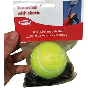 Tennisbal met elastiek tbv tennistrainer