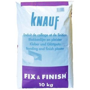 Knauf Blokkenlijm En Eindlaagpleister Fix & Finish 10kg