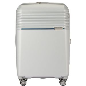 Hedgren Lineo Stripe M 4-wielige trolley 66 cm  zilverkleurig