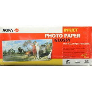 Agfa Inkjet Fotopapier Glossy - 148 x 355 mm - 24+3
