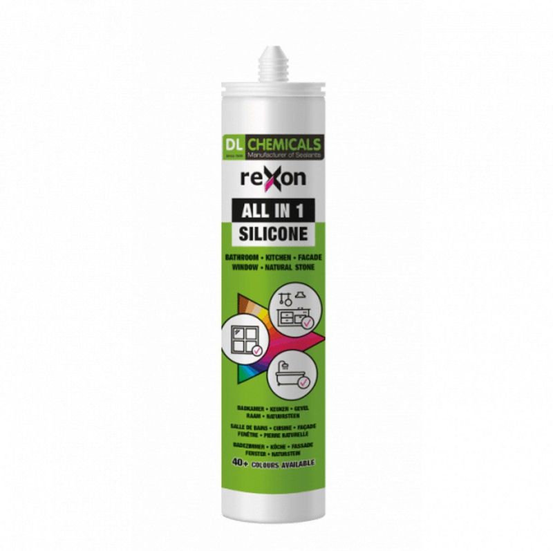 Rexon - Siliconenkit - Gitzwart - 290ml