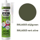 Rexon - Siliconenkit - RAL6003 Olijfgroen - 290ml