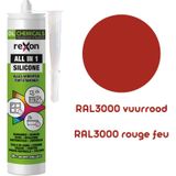 Rexon - Siliconenkit - Ral3000 Vuurrood - 290ml