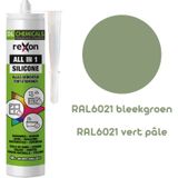 Rexon - Siliconenkit - Ral6021 Bleekgroen - 290ml