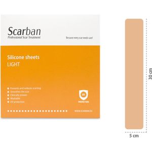 Siliconenpleisters - Dun - Flexibel - Geschikt voor Littekens - 2 Stuks