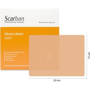 Scarban Light siliconenpleister  vermindert littekens en littekenklachten  litteken pleister