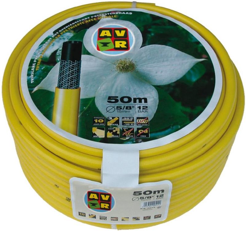 Talen Tools Gele Tuinslang 50m - Anti-UV en Anti-alg