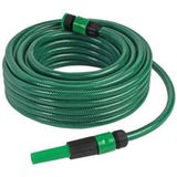 Talen Tools - Groene tuinslang - Regelbare spuit - 15 m 1/2