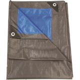 Talen Tools Afdekzeil 210gr/m2 6x10m - Duurzaam, Grijs/Blauw