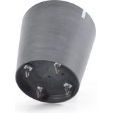 ECOPOTS Blumentopf »AMSTERDAM WHEELS Grey«, BxTxH: 60x60x56 cm