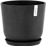 ECOPOTS Blumentopf Oslo 35 Dunkelgrau, für innen und außen: frostsicher, bruchsicher und lichtbeständig
