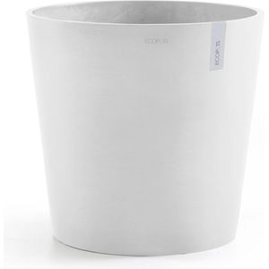 ECOPOTS Blumentopf »Amsterdam 40 Weiß«, für innen und außen: frostsicher, bruchsicher und lichtbeständig