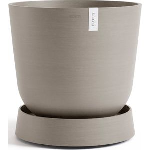 ECOPOTS Topfuntersetzer mit Rollen Oslo 45 Taupe, Zubehör für Ecopots Pflanzgefäße, für innen und außen: frostsicher, bruchsicher und lichtbeständig