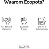 Ecopots - Oslo 65 - Ronde Bloempot - Taupe - Ø65 x H56,6 cm