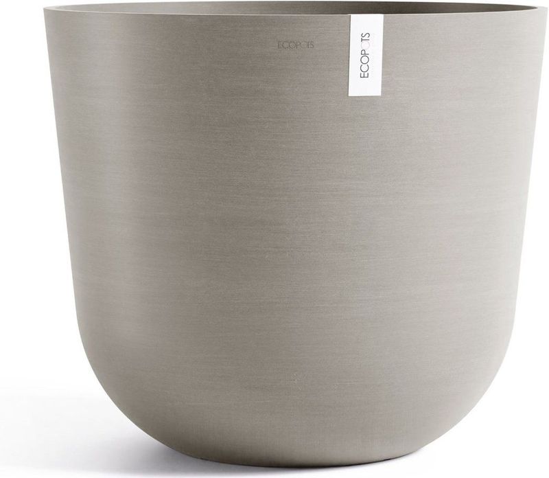 Ecopots - Oslo 65 - Ronde Bloempot - Taupe - Ø65 x H56,6 cm