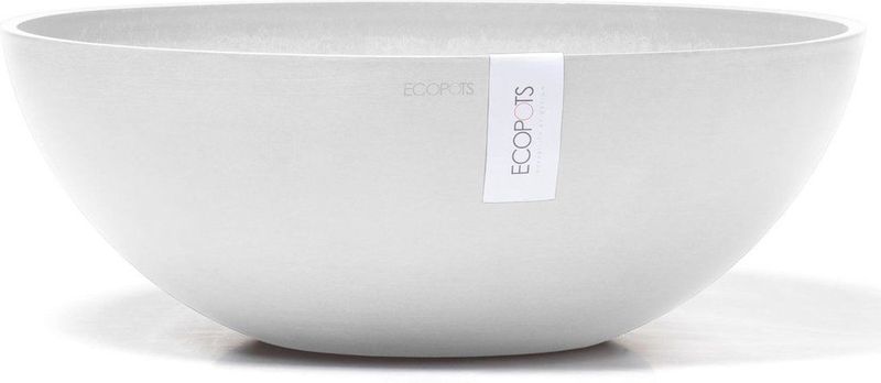 Ecopots - Vienna 50 - Bloempot - Pure White - Ø50,4 x H18,5 cm