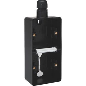 Inbouwdoos - Dubbel - Zwart - Kunststof - IP55
