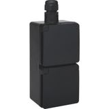 Niko - New Hydro - Wandcontactdoos - Zwart - Randaarde - Kindveilig