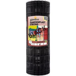 Giardino Tuinafrastering Gardenplast Strong Zwart 101,6x50,8mm/0,81x25m | Gaas- & draadpanelen