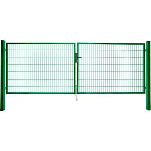 Giardino Dubbele Poort Roma/milano Gecoat 160x2x200cm Groen